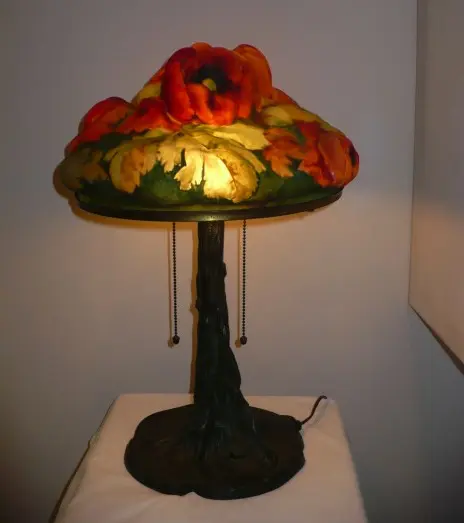 Pairpoint Poppy Puffy lamp at Adele Alan Grodsky