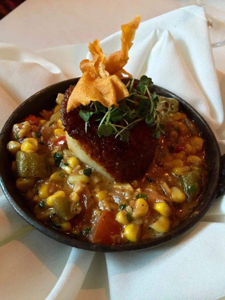 A well-seared scallop