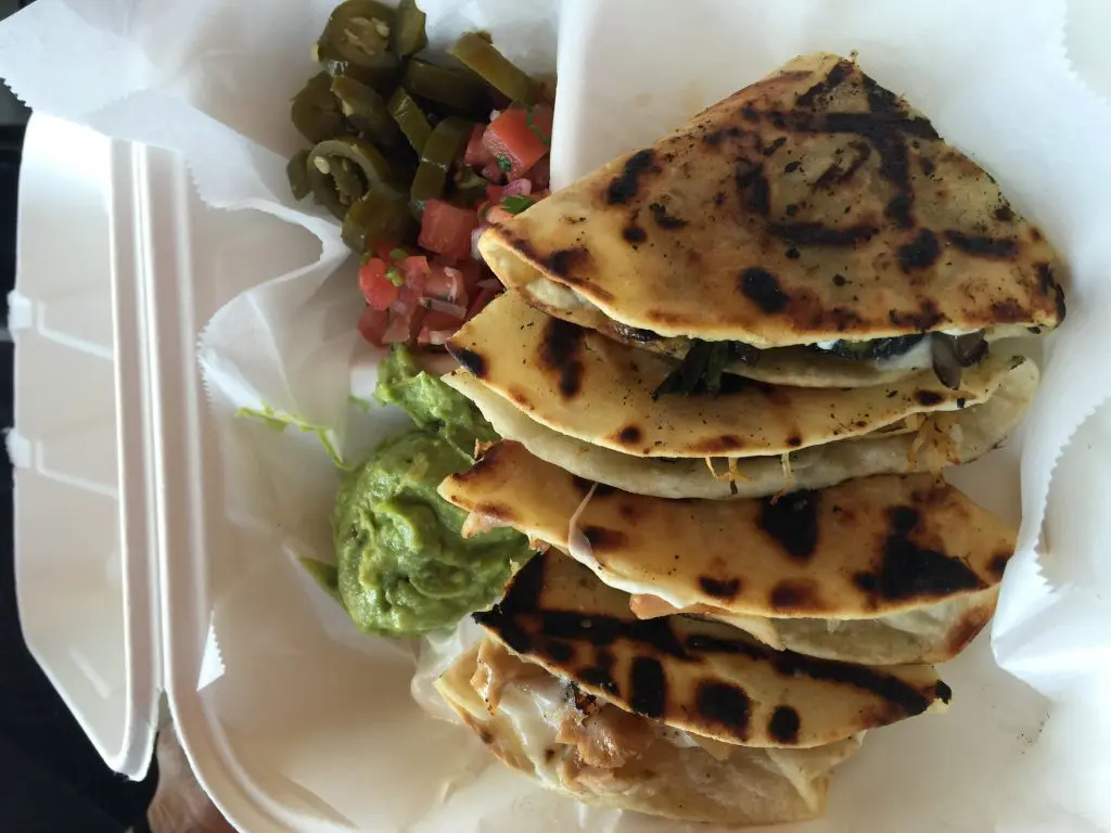 These quesadillas are made with grilled asparagus and Mexican cheeses.