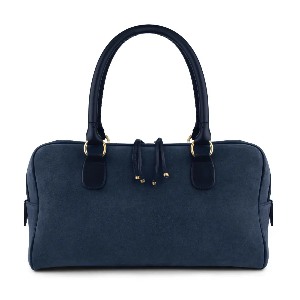 Nuevecita navy suede bag