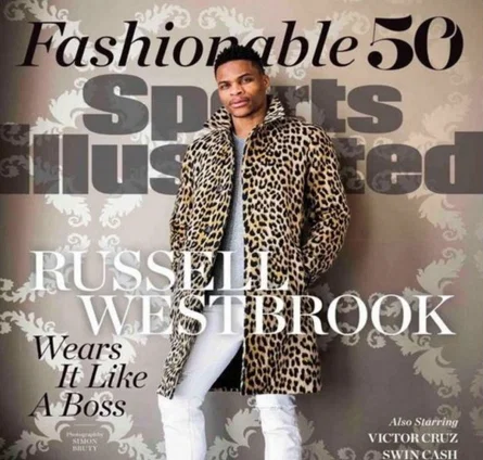 Russell Westbrook got robbed by Sports Illustrated in  its first fashion issue.