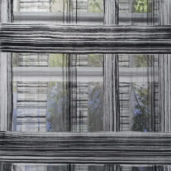In "Untitled (F3.18)," 2008 – 2012, Williams achieved the perfect balance of paint and photo. 