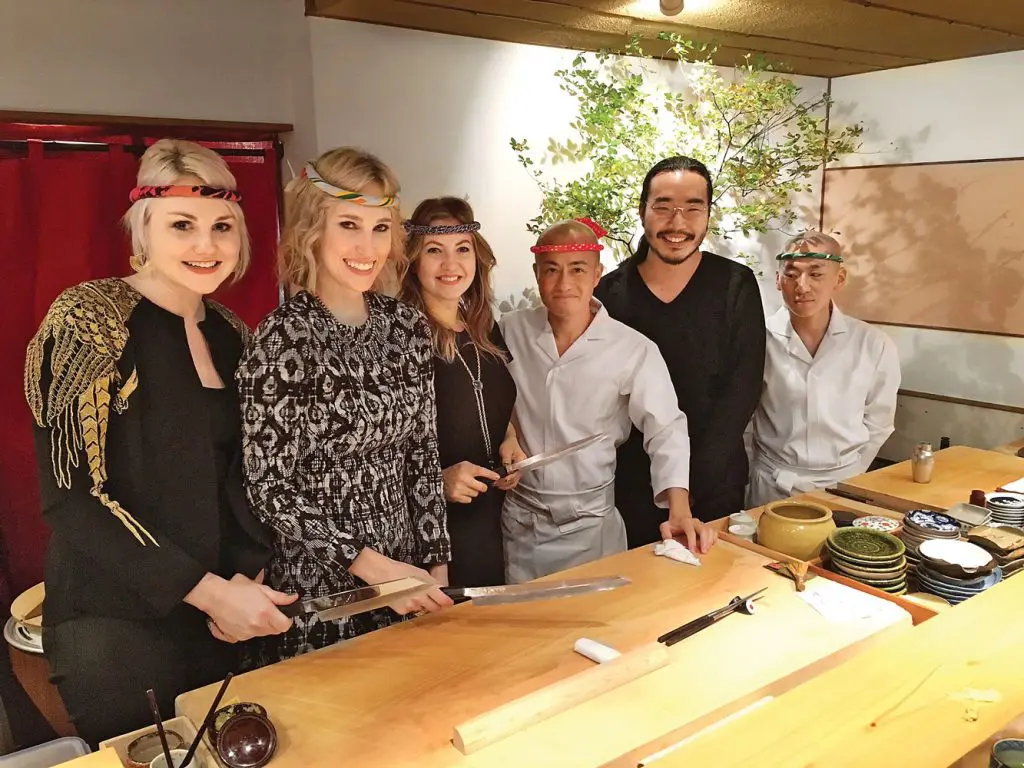 Dinner with Noritaka Tatehana at his favorite sushi restaurant