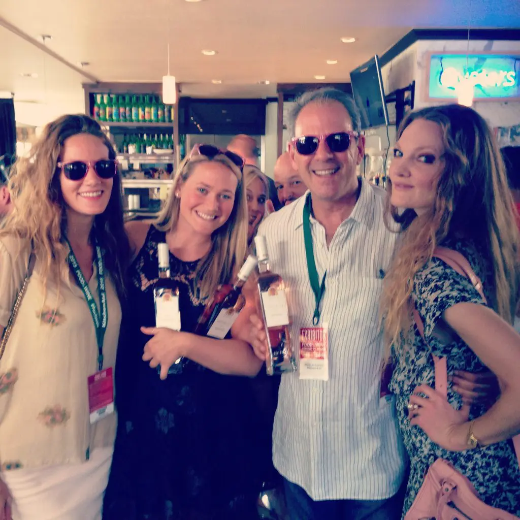 Steffi (far right) and friends at Jimmy's Bodega