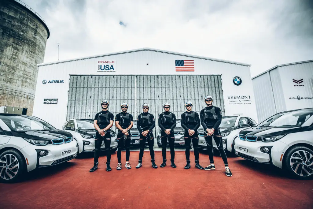 Some team: Oracle's crew for the 35th America's Cup Bermuda 2017 has BMW on its side.