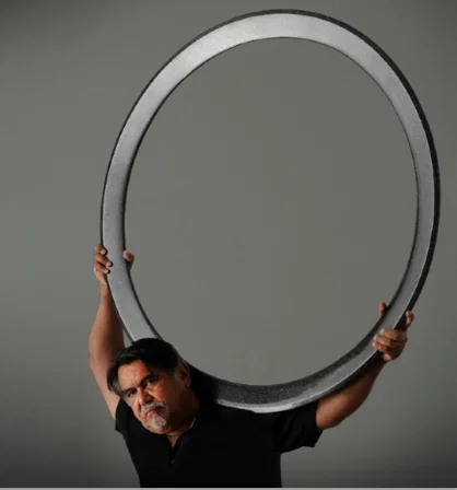 Jesús Moroles' "Rings of Granite" was exhibited in 2013. The Herrings, owners of Red & White, published the artist's definitive survey volume in 2004. (Courtesy the artist and gallery) 