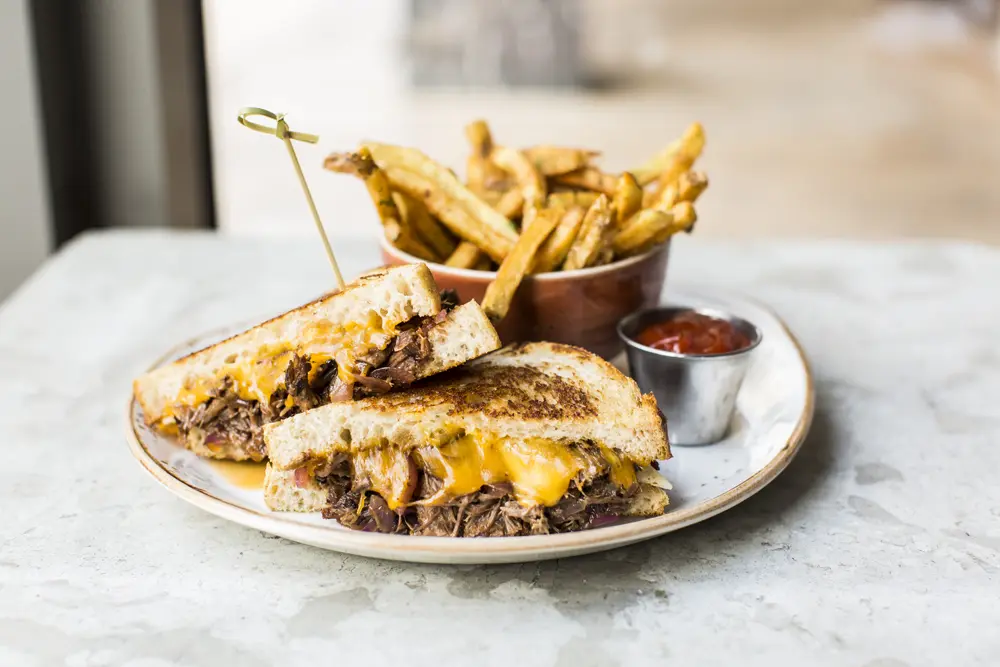How can you pass up a grilled cheese sandwich stuff with short ribs? 
