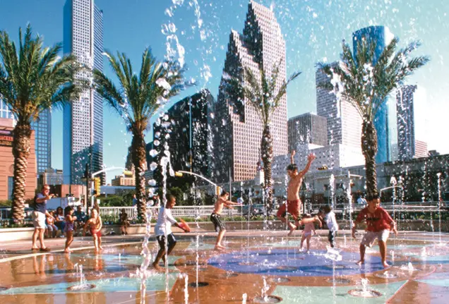 Discovery Green's splash zone couldn't stop Houston from being branded kid unfriendly in a new ranking.