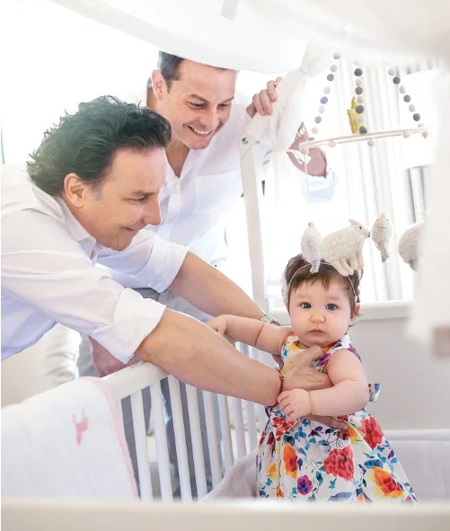 Two Dads and a Super Fashionable Baby: This Dallas Power Couple Balances Fatherhood With Their Cindy Crawford Life