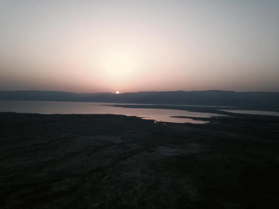 Sunrise atop Mount  Masada. (Photo by Mia Davis)