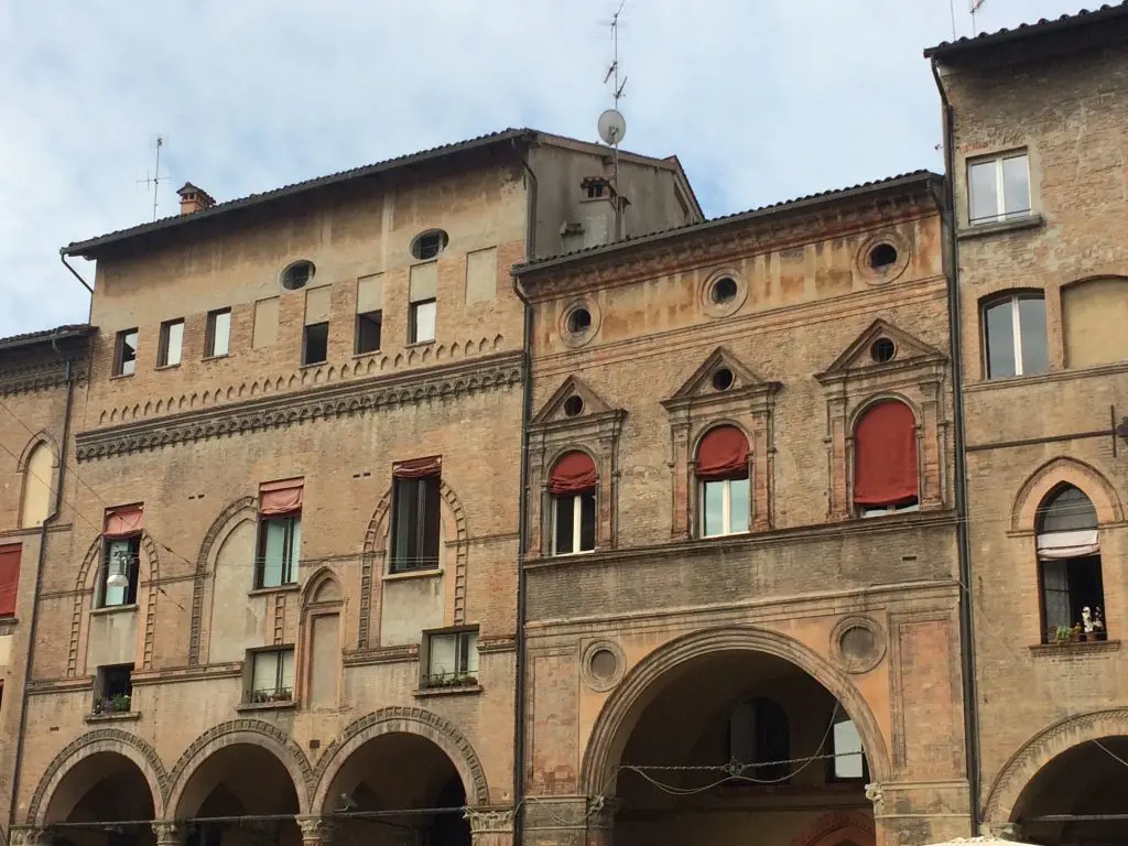 Collezioni Comunali d'Arte on Piazza Maggiore holds the city's decorative arts collections.