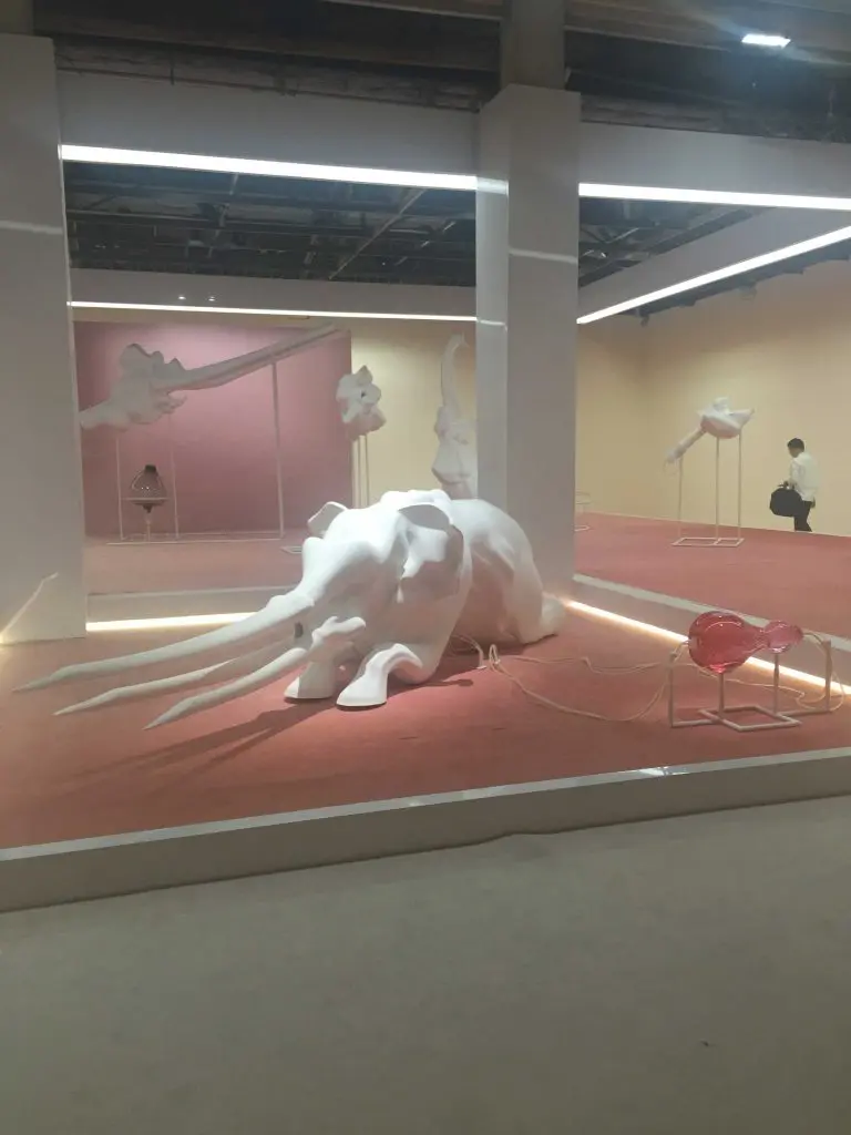 Marguerite Humeau’s first major solo exhibition “FOXP2” at the Palais de Toyko