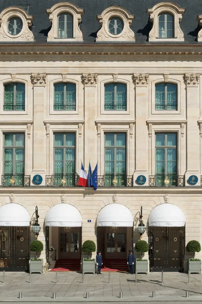 Ritz Paris façade (Photo by Vincent Leroux)