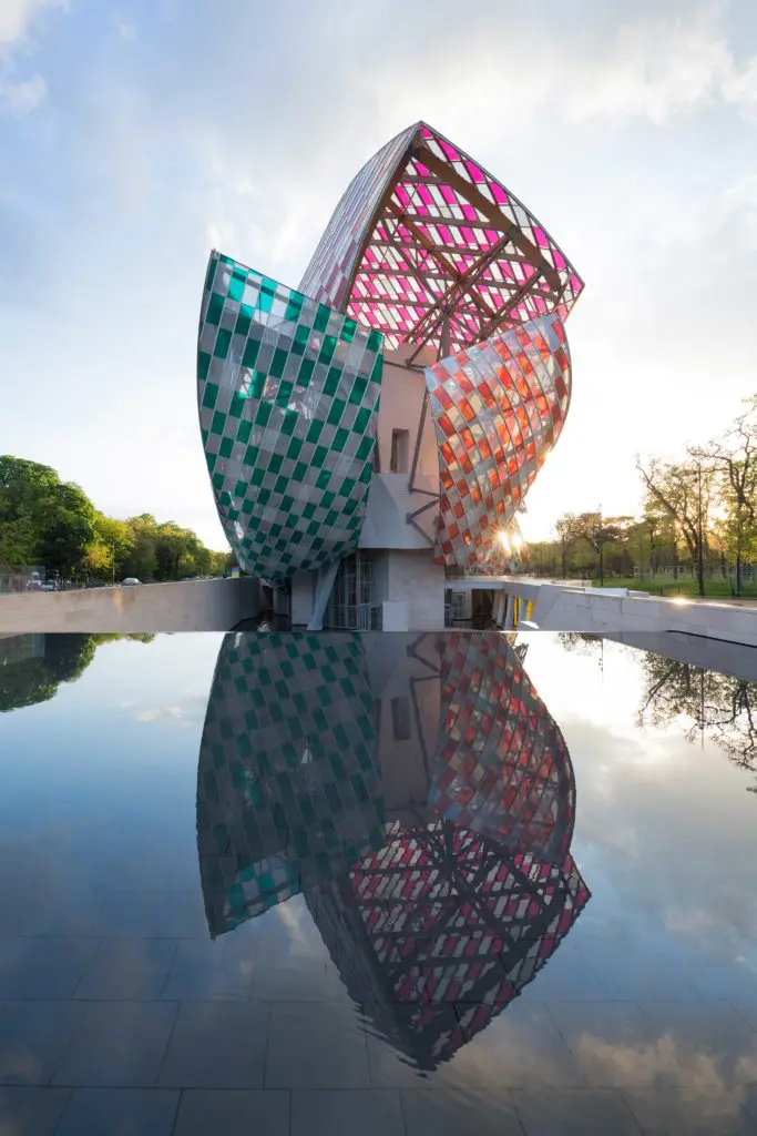 Conceptual artist Daniel Buren’s site-specific installation "The Observatory of Light" at the Fondation Louis Vuitton is a must for any Paris trip.