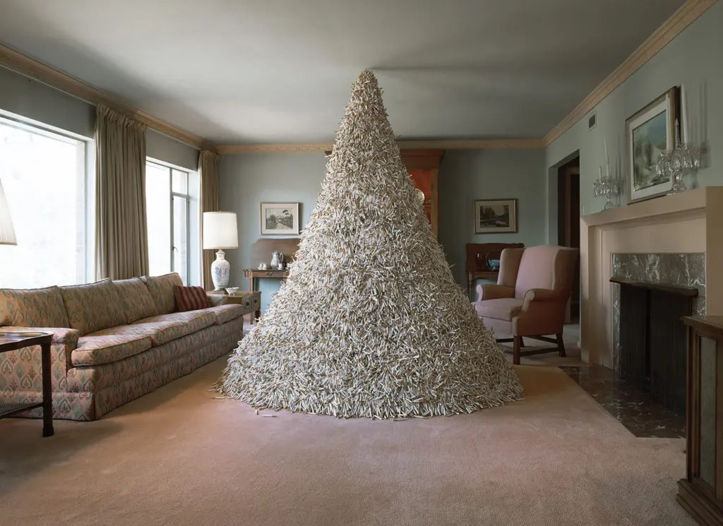 An International Photographer’s Stunning Work is Shown Off in Dallas: A Christmas Tree of Cigarettes is Just the Start