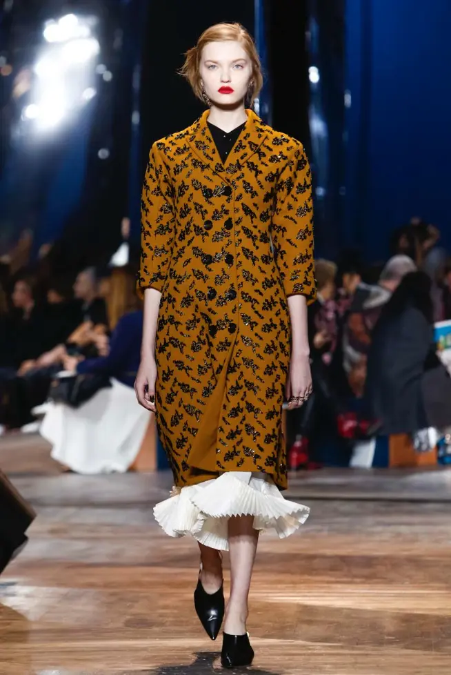 On the walk: Abby Williamson's runway debut in Christian Dior's Spring/Summer 2016 haute couture.show