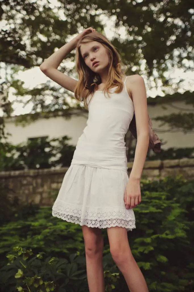 The models first test shot for Wallflower Management