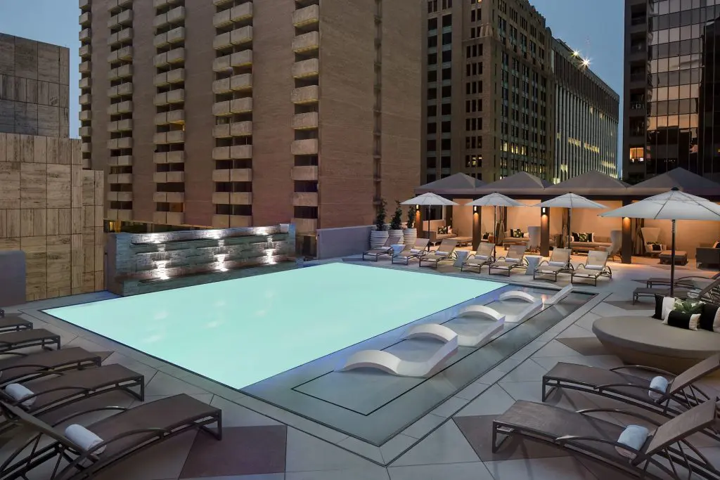 The Pool Adolphus hosts parties every Friday evening. 