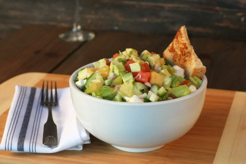 In the mood for something light? Try the avocado farm chop salad. 