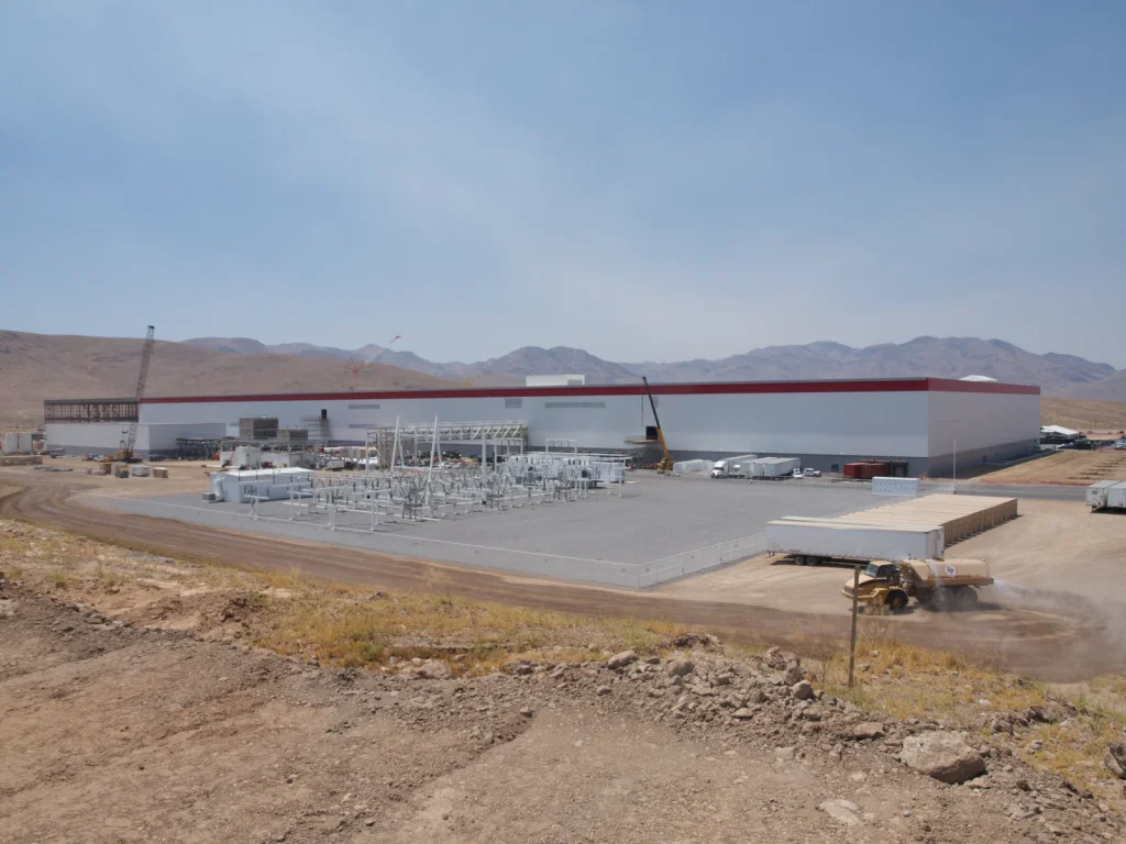 This battery factory is gigantic. Really gigantic.