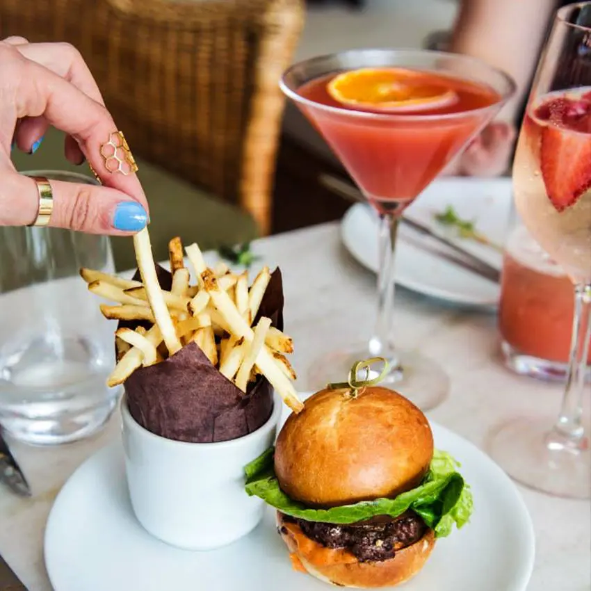 Happy hour awaits at Fig & Olive. 