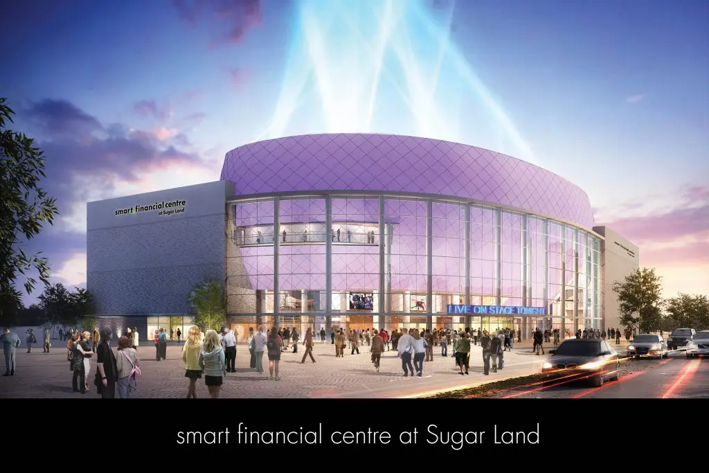 Artist rendering of a completed Smart Financial Centre in Sugar Land.