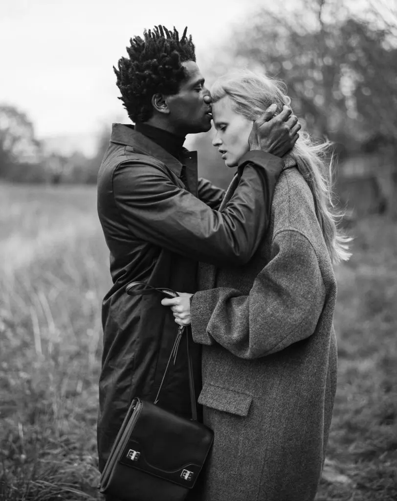 "Mark Miller and Lara Stone, Hampstead Heath, London," 2014
