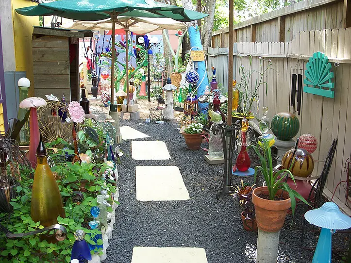 Erma Lee is probably Houston's most notable living folk artist and her compound includes the Inspirational Art Garden.