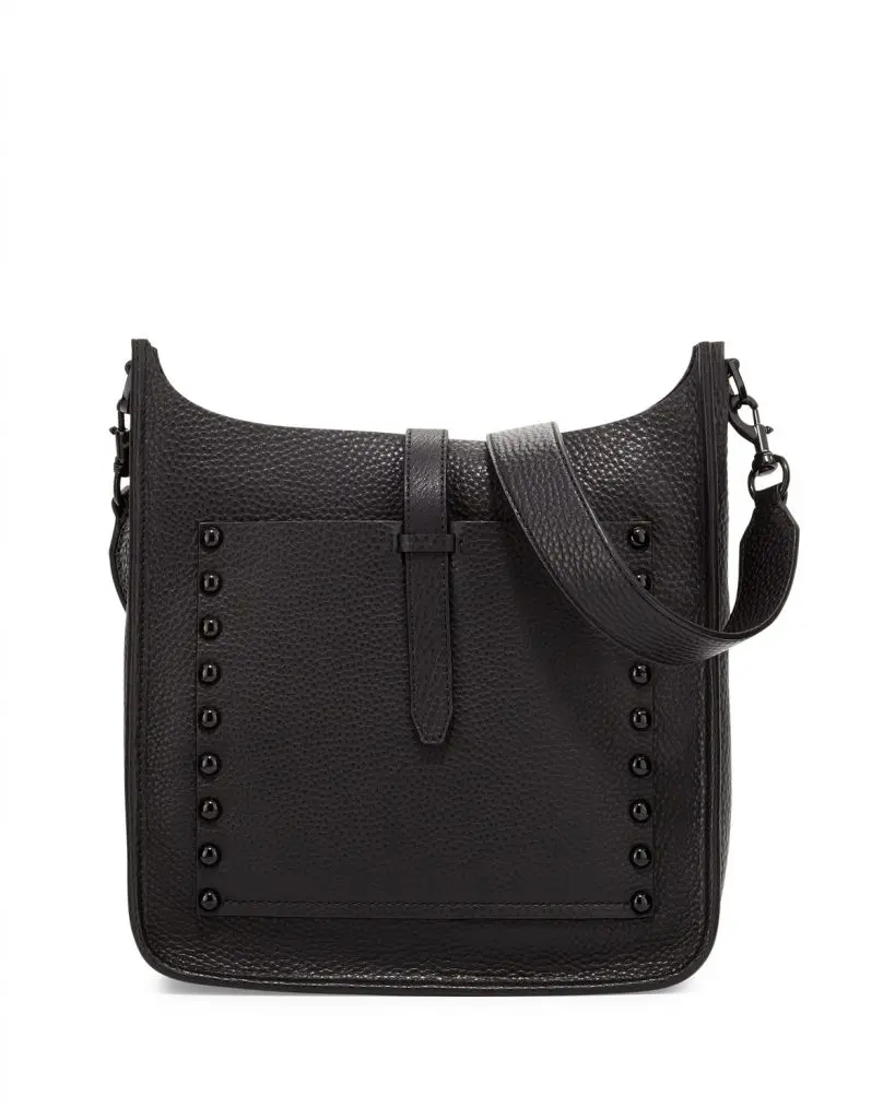 Unlined leather feed bag, $295