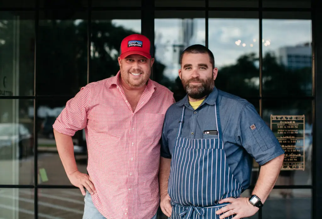 State of Grace owner Ford Fry with executive chef Bobby Matos at Sunday's celebratory festivities 