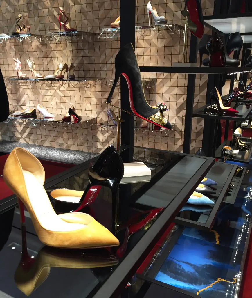 The new boutique offers the full gamut of Louboutin's shoes. 