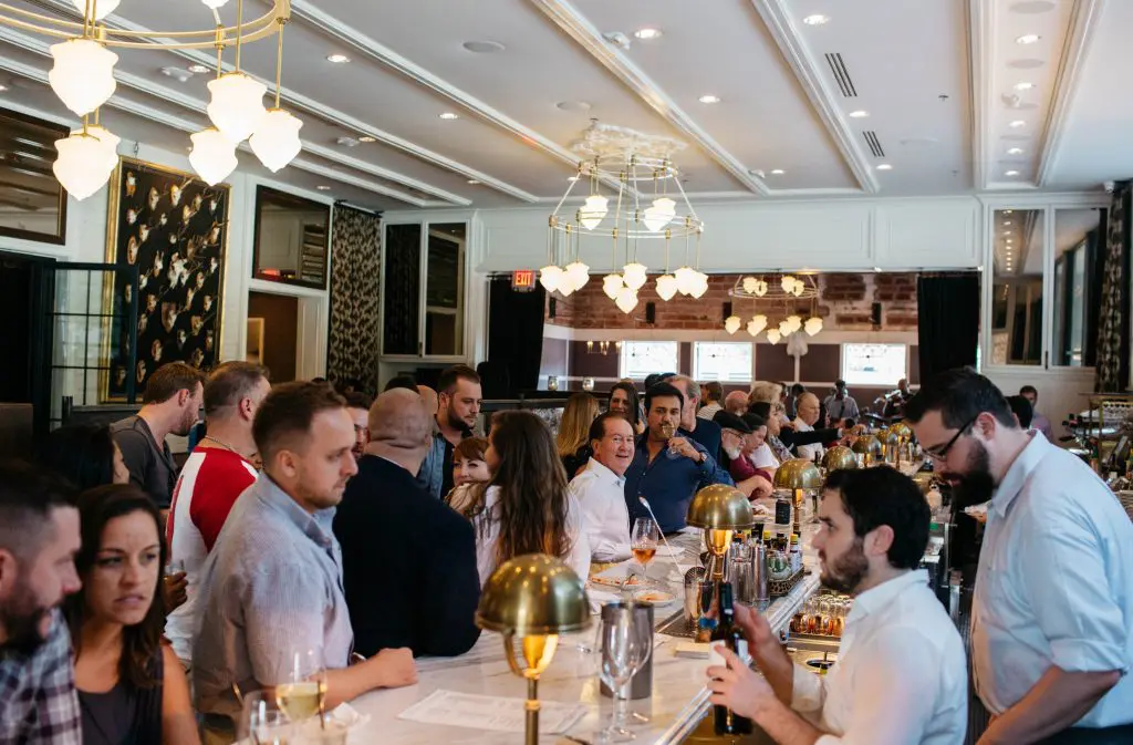 No surprise here — the bar was packed! 