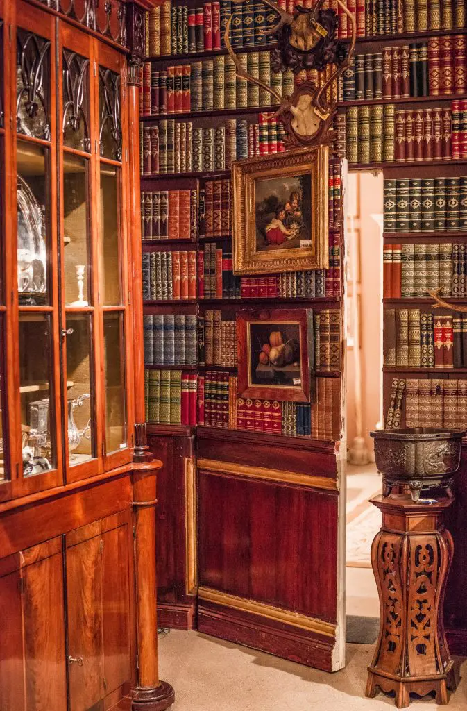 Betty Gertz’ office, hidden
behind a wall of faux books