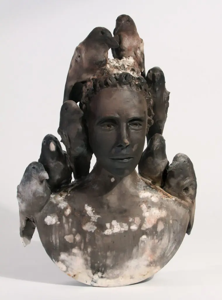 Damon Thomas' "Crow Aura" will appeal to craft collectors.