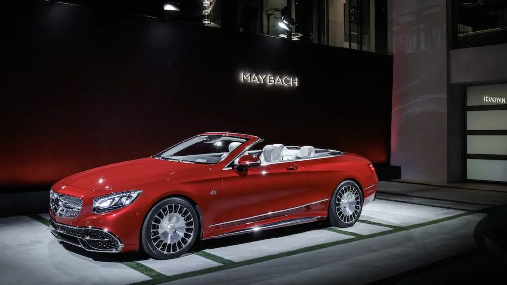 The Los Angeles Auto Show featured a bevy of cars including this Mercedes-Maybach. 