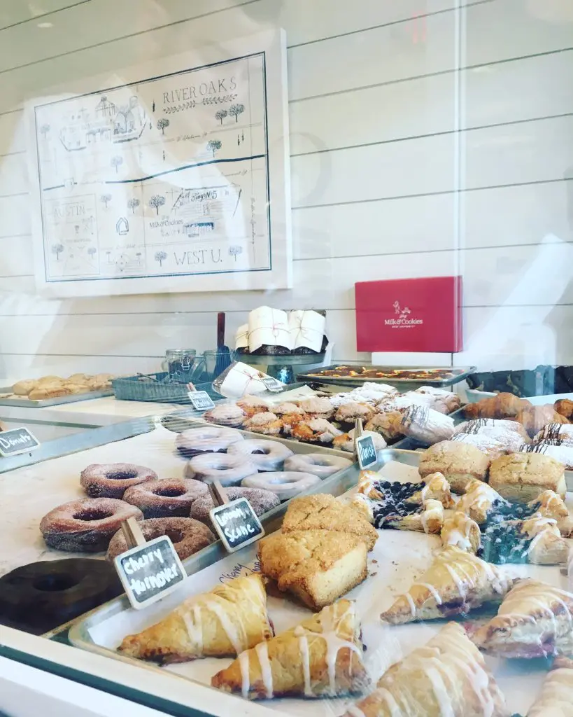 An array of pastries awaits. 