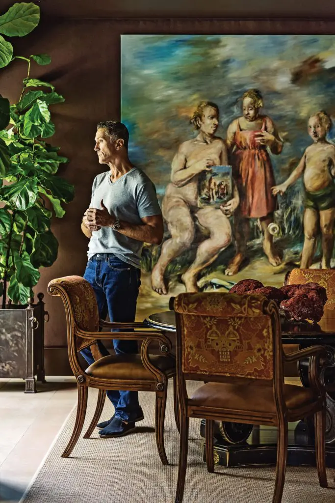 "My art is big and my furniture is big. That's one reason this house appeals." —Greg Fourticq