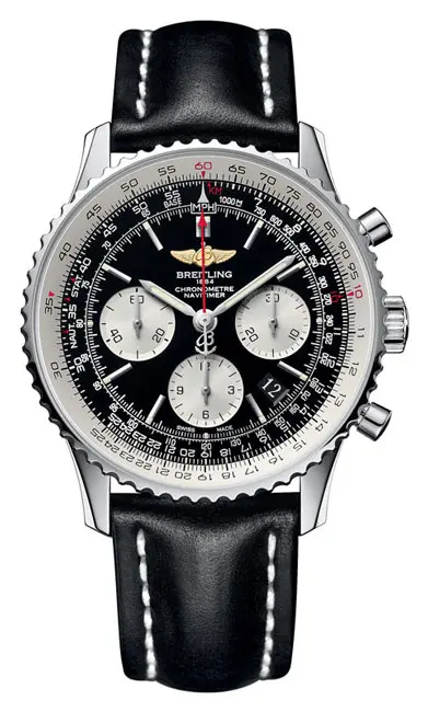Speedmaster ’57 Omega coaxial chronograph, $9,000, at the Omega boutique, Lewis Jewelers, the Tourbillon boutique.