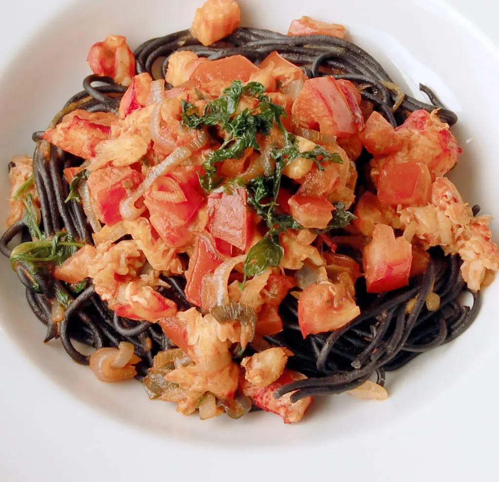 You can't go wrong with Sud Italia's squid ink pasta topped with fresh lobster. 