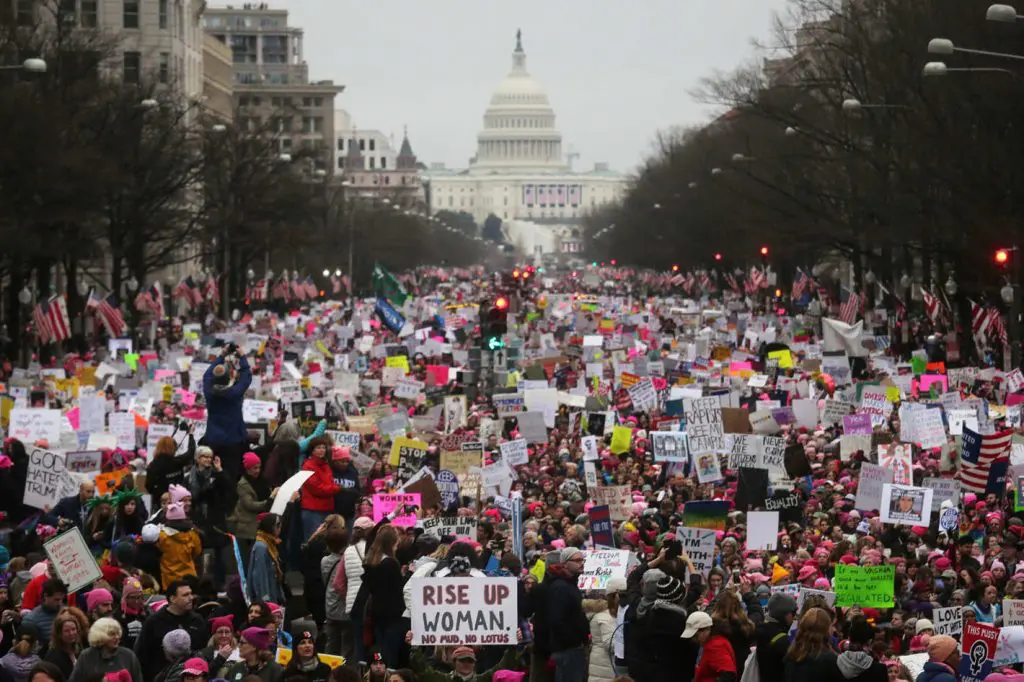 More than 500,000 turned out for the Women's March on Washington.