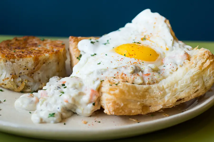 A Snooze staple — the mouthwatering breakfast pot pie. 