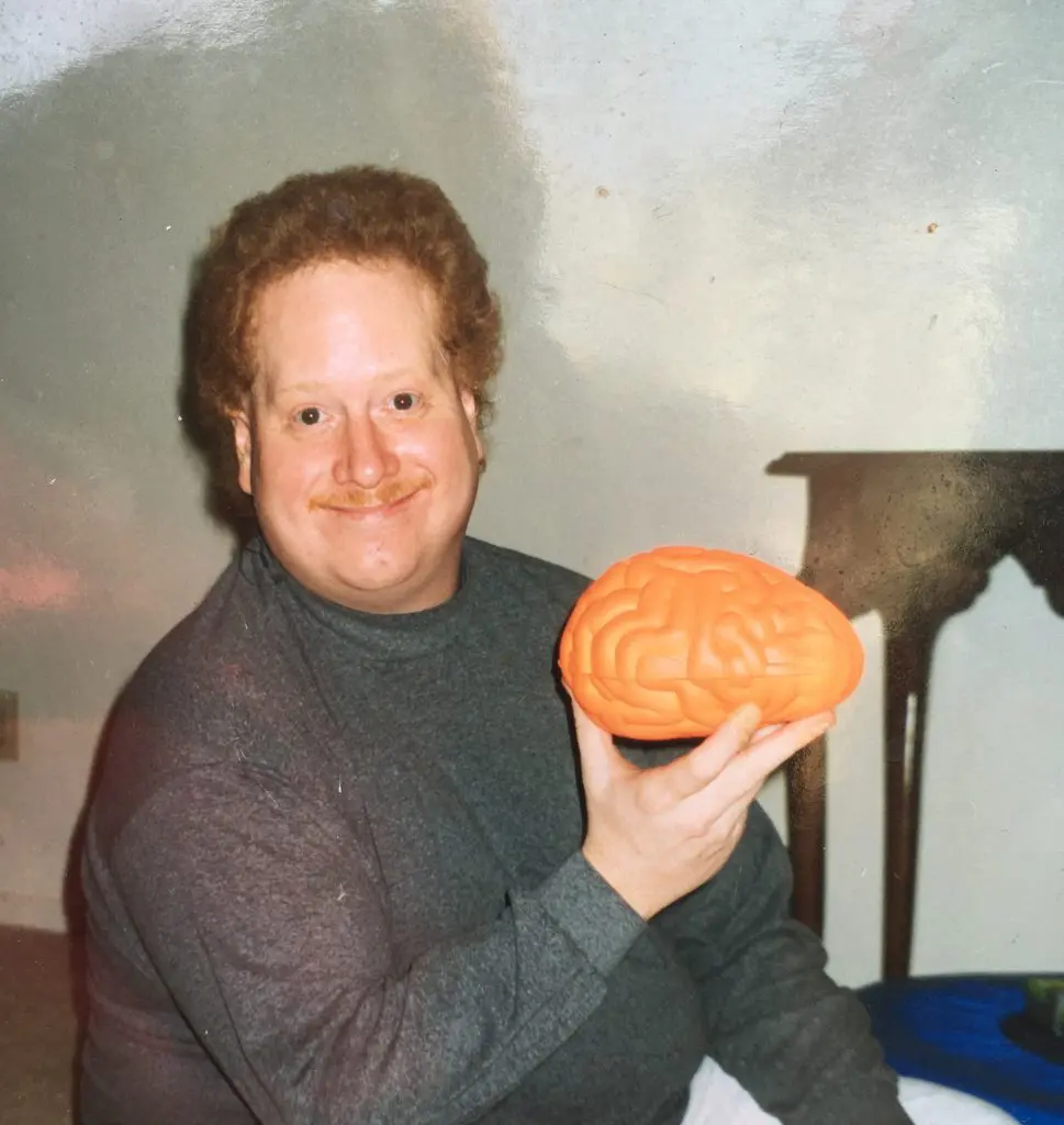 This photo of Geoffrey Gish was on the dashboard during the entire road trip. 