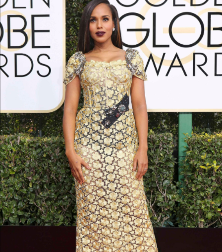 Kerry Washington sat aside the "Scandal" to shock and awe in Dolce and Gabbana. 