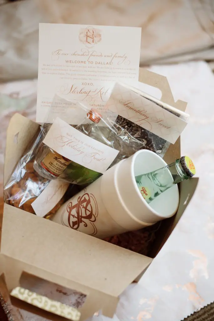 A welcome gift for guests