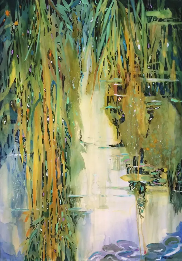 Mary Quiros' "Weeping Willows," 2016 will be on display at Red & White Gallery through the end of the month. (Photo courtesy the artist and Red & White Gallery, Fayetteville) 