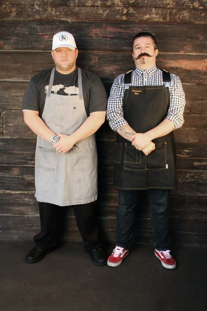 Bosscat chef Peter Petro with bar director Matt Sharp (Courtesy photo) 