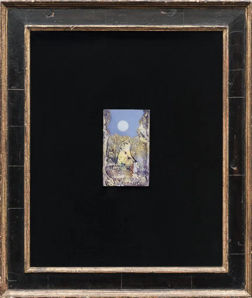Max Ernst's gift to the de Menils during Christmas 1955 is on view in the Surrealism galleries. This modestly sized treasure will become the subtle inspiration for the 30th Anniversary Ball to be realized by events planner Todd Fiscus. 