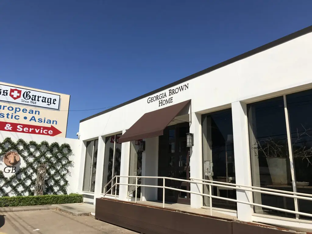 The attractive Georgia Brown Home on West Alabama and Edloe is closing and relocating to Round Top during the spring and fall antique shows.