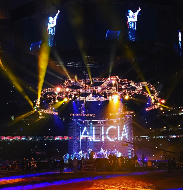 Alicia's name in lights 