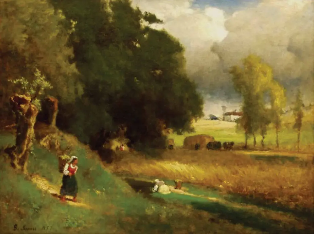 George Inness’ "Landscape," 1877, at Meredith Long & Company. Inness was one of the calling cards of the gallery, and a personal favorite of the dealer.